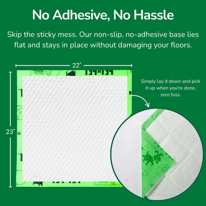 Pet N Pet 50 Count Puppy Training Pads - Eco-Friendly, Super Absorbent & Leak-Proof Unscented Pads for Easy Potty Training