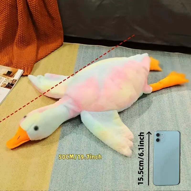 50Cm Soft Colorful Duck Plush Toy - Perfect Relaxation Buddy for Cats & Dogs, Ideal Anxiety Relief Gift for Pets