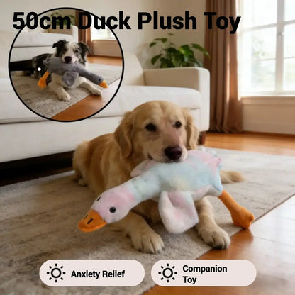50Cm Soft Colorful Duck Plush Toy - Perfect Relaxation Buddy for Cats & Dogs, Ideal Anxiety Relief Gift for Pets