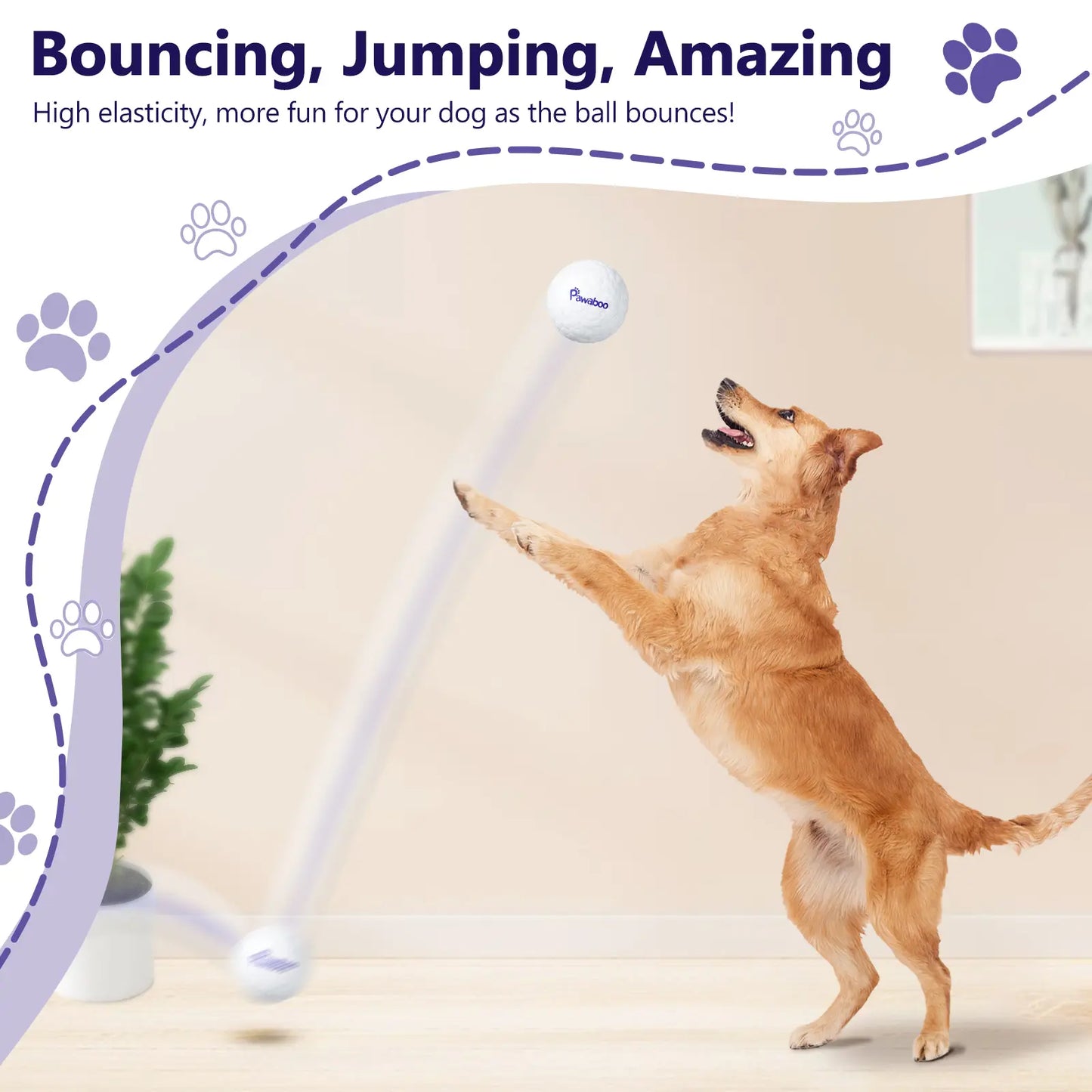 Indestructible Dog Balls for Aggressive Chewers - High Bouncy Interactive Fetch Toy for All Dog Sizes!