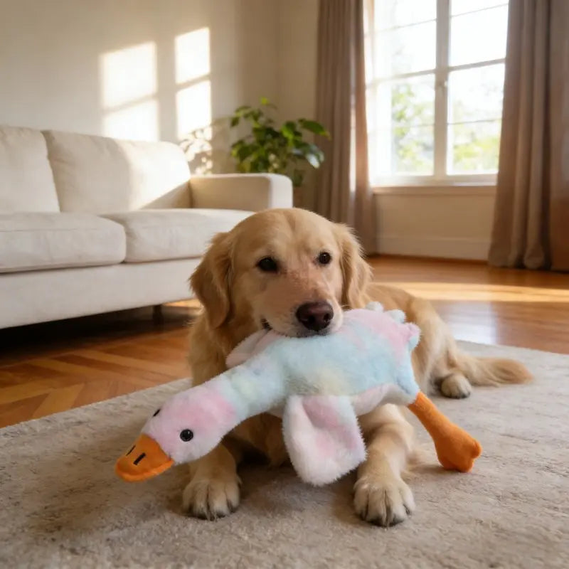 50Cm Soft Colorful Duck Plush Toy - Perfect Relaxation Buddy for Cats & Dogs, Ideal Anxiety Relief Gift for Pets