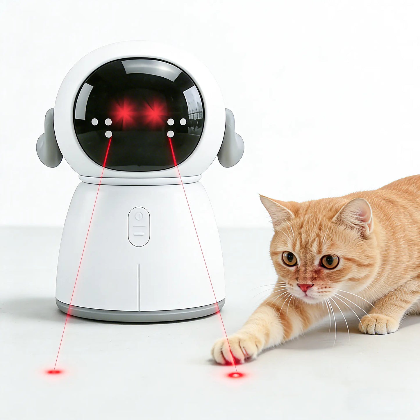 Interactive Cat Laser Toy 2026 - Rechargeable Automatic Fun for Indoor Cats & Kittens with Adjustable Angles and Dual Patterns for Endless Play!