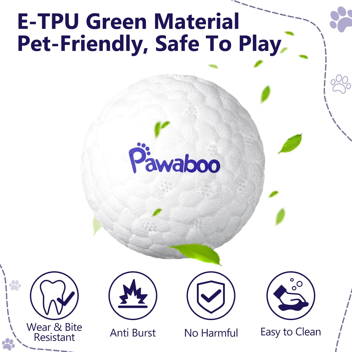 Indestructible Dog Balls for Aggressive Chewers - High Bouncy Interactive Fetch Toy for All Dog Sizes!